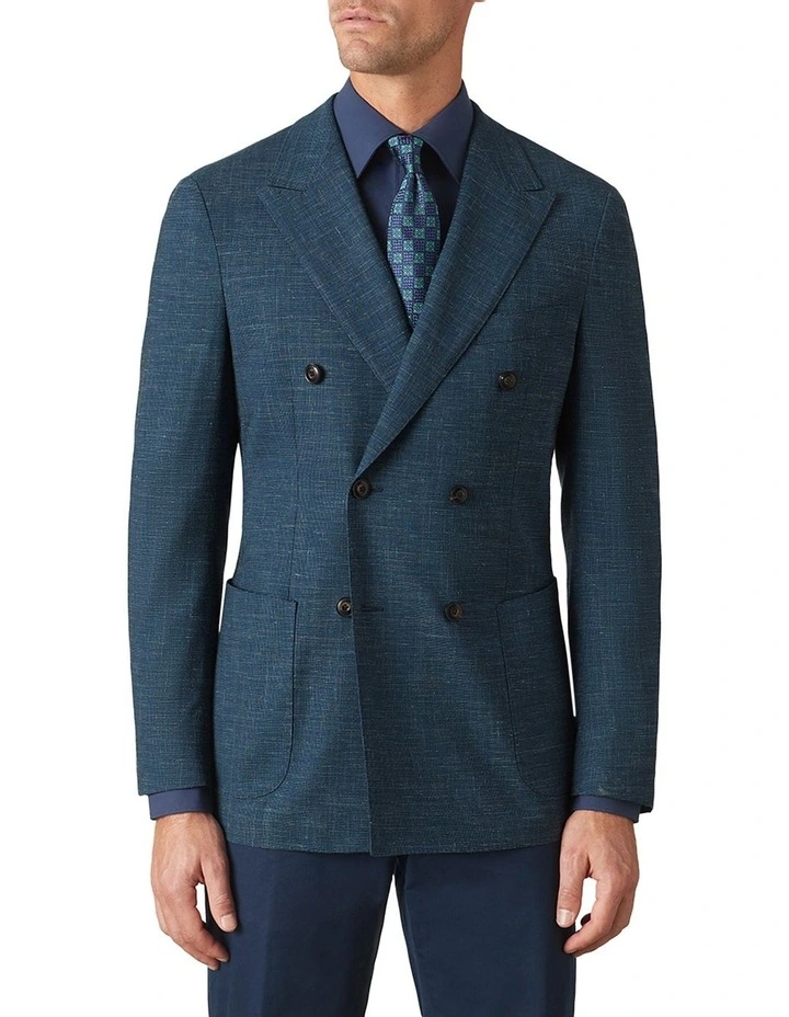 Fareri Double Breasted Jacket In Seafoam 2 Fareri Double Breasted Jacket In Seafoam - Image 2