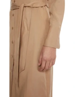Calvin Klein Refibra Tencel Midi Shirt Dress In Natural 5 Calvin Klein Refibra Tencel Midi Shirt Dress In Natural -Myer Clothing Shop 962899030 3 720x928