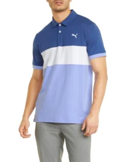 Puma Cloudspun Highway Polo In Blue