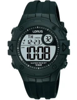 Lorus Digital Sports Watch In Black