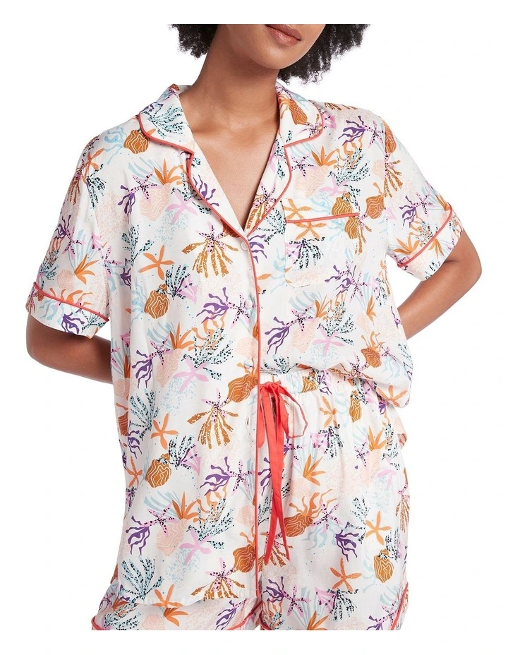 Water You Up To Pj Set In Ivory Multi 4 Water You Up To Pj Set In Ivory Multi - Image 4