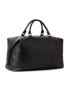 Russell Leather Holdall In Black -Myer Clothing Shop 963186040 3 720x928