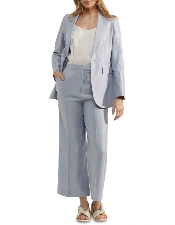 Oxford Lola Linen Twill Jacket In Light Blue 5 Oxford Lola Linen Twill Jacket In Light Blue - Image 5