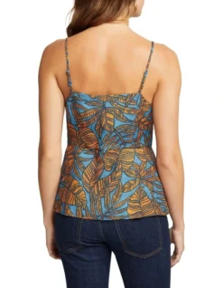 Oxford Nikki Tropical Print Top In Blue/Orange 9 Oxford Nikki Tropical Print Top In Blue/Orange -Myer Clothing Shop 963296380 3 720x928