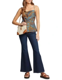 Oxford Nikki Tropical Print Top In Blue/Orange 11 Oxford Nikki Tropical Print Top In Blue/Orange -Myer Clothing Shop 963296380 5 720x928