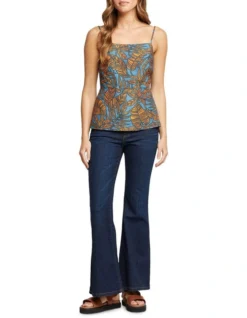 Oxford Nikki Tropical Print Top In Blue/Orange 13 Oxford Nikki Tropical Print Top In Blue/Orange -Myer Clothing Shop 963296380 7 720x928