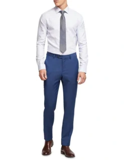 Oxford Islington Regular Fit Striped Shirt In Light Blue -Myer Clothing Shop 963311680 5 720x928