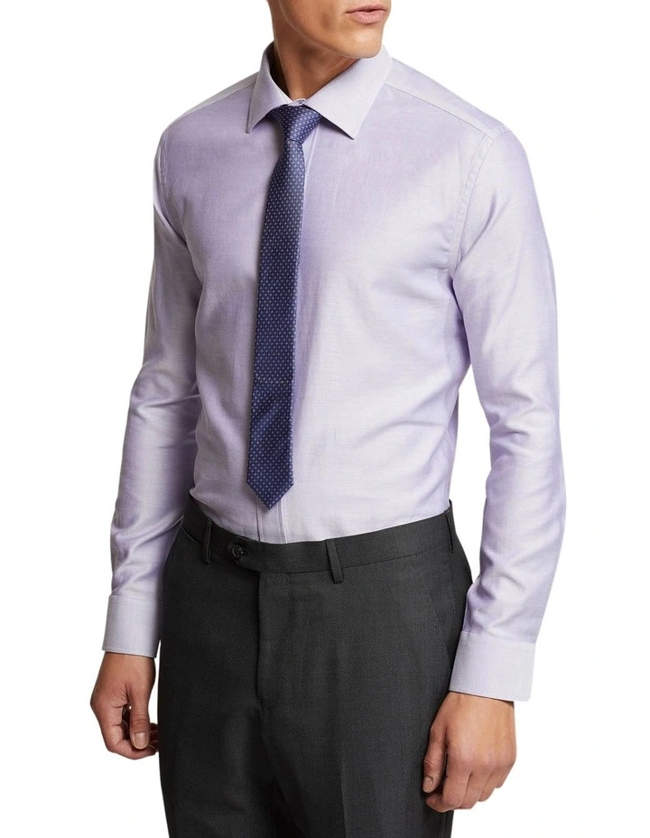 Oxford Islington Regular Fit Shirt In Lilac 3 Oxford Islington Regular Fit Shirt In Lilac - Image 3