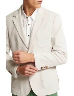 Oxford Frankie Knitted Blazer In Stone -Myer Clothing Shop 963313030 3 720x928