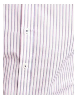 Oxford Beckton Striped Luxury Shirt In Navy/Lilac -Myer Clothing Shop 963313120 6 720x928