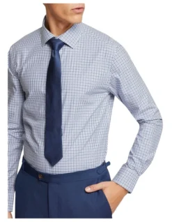 Oxford Beckton Checked Shirt In Navy -Myer Clothing Shop 963313210 4 720x928