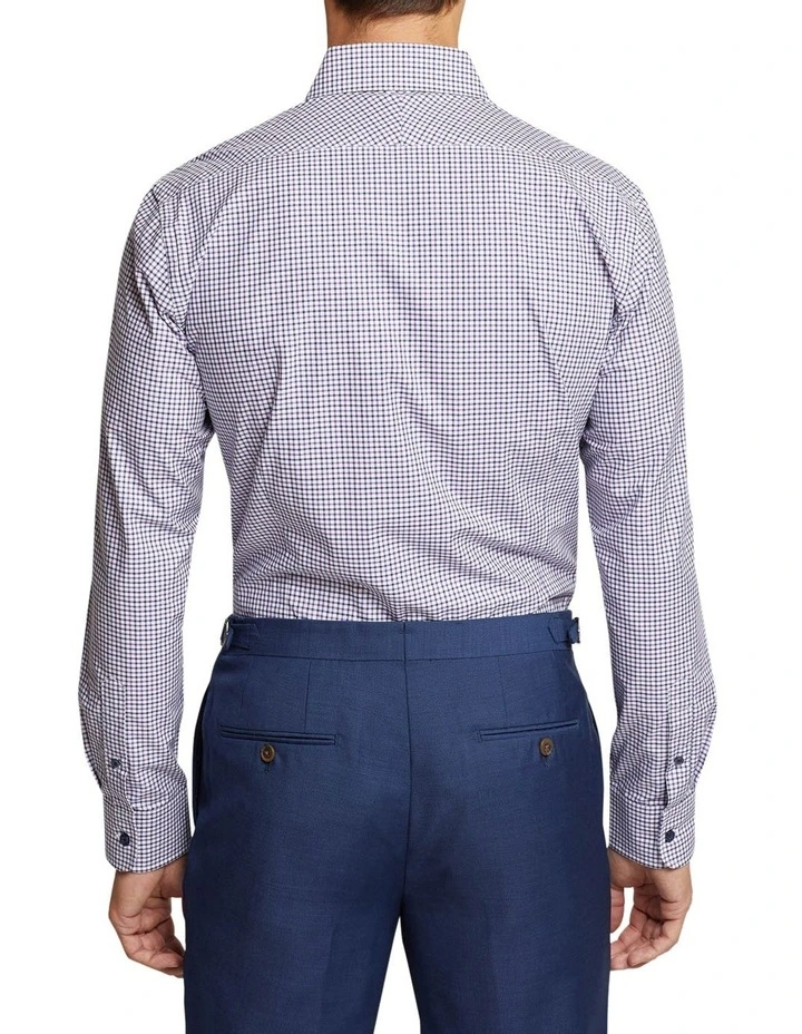 Oxford Beckton Checked Shirt In Purple 3 Oxford Beckton Checked Shirt In Purple - Image 3