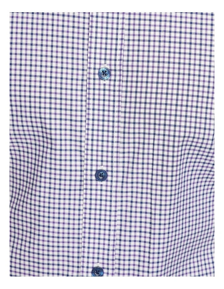 Oxford Beckton Checked Shirt In Purple 6 Oxford Beckton Checked Shirt In Purple - Image 6