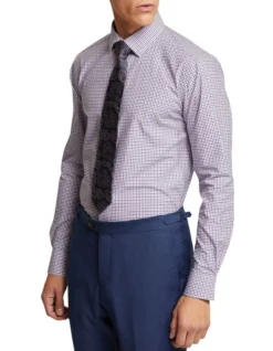 Oxford Beckton Checked Shirt In Pink -Myer Clothing Shop 963313480 3 720x928