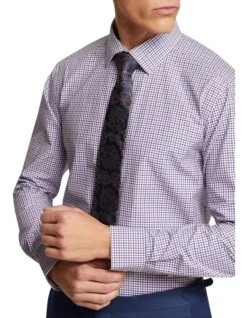 Oxford Beckton Checked Shirt In Pink -Myer Clothing Shop 963313480 4 720x928