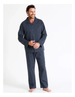 Essentials Long Sleeve Poplin PJ Set In Square Geo 9 Essentials Long Sleeve Poplin PJ Set In Square Geo -Myer Clothing Shop 963389170 5 720x928