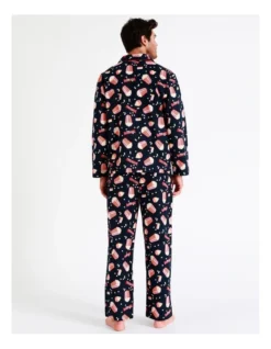 Long Sleeve Flannelette PJ Set Movie Night In Navy -Myer Clothing Shop 963390700 5 720x928