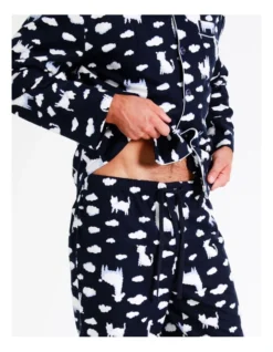 Mens Pyjama Set In Midnight Animal Clouds Print -Myer Clothing Shop 963390790 4 720x928