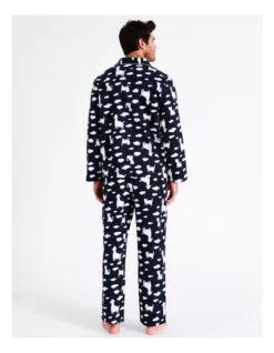 Mens Pyjama Set In Midnight Animal Clouds Print -Myer Clothing Shop 963390790 5 720x928