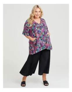 Empire V-neck Natural Tunic Print -Myer Clothing Shop 963523720 4 720x928