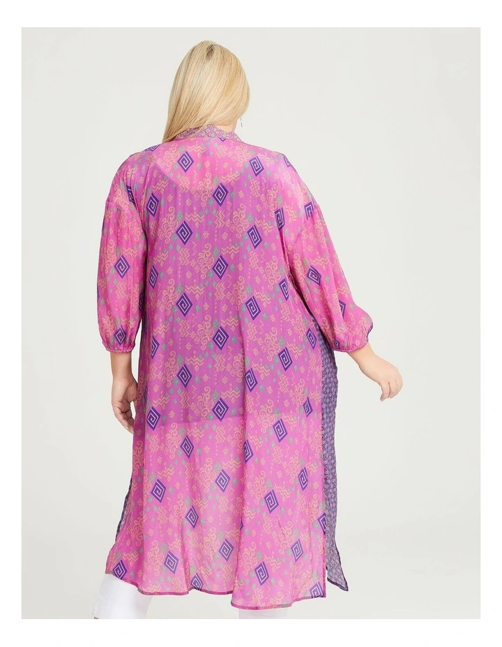 Natural Ibiza Kimono Print 2 Natural Ibiza Kimono Print - Image 2