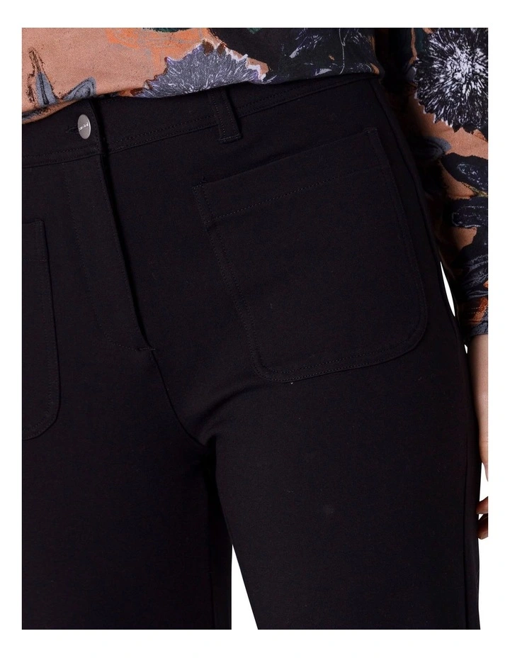 Ponti Kick Pant In Black 4 Ponti Kick Pant In Black - Image 4