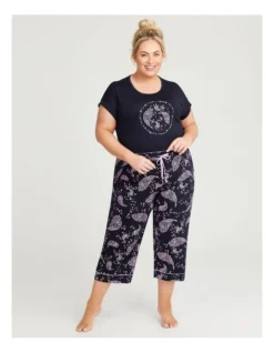 Bamboo Paisley Pyjama Crop Pant In Multi -Myer Clothing Shop 963864730 3 720x928
