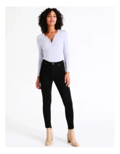 Recycled Blend Olivia Skinny Jean In Black