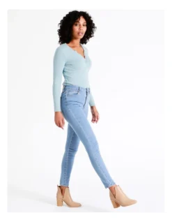 Recycled Blend Olivia Skinny Jean In Light Blue