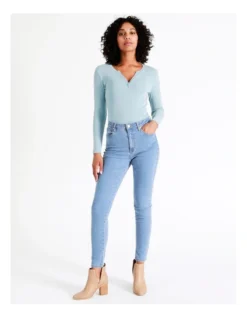Recycled Blend Olivia Skinny Jean In Light Blue -Myer Clothing Shop 964241830 3 720x928