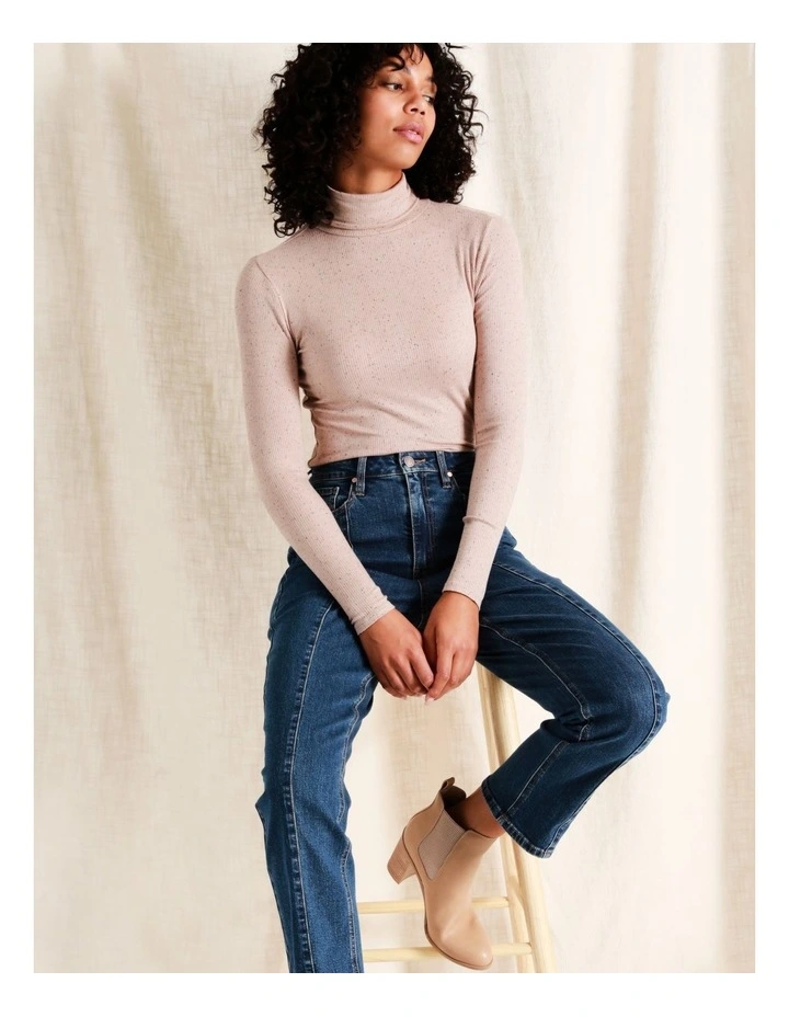 Recycled Blend Seam Detail Straight Jean In Mid Blues 2 Recycled Blend Seam Detail Straight Jean In Mid Blues - Image 2