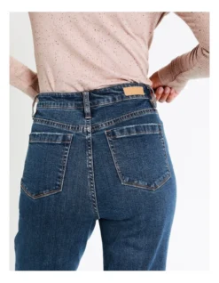 Recycled Blend Seam Detail Straight Jean In Mid Blues 10 Recycled Blend Seam Detail Straight Jean In Mid Blues -Myer Clothing Shop 964242100 4 720x928