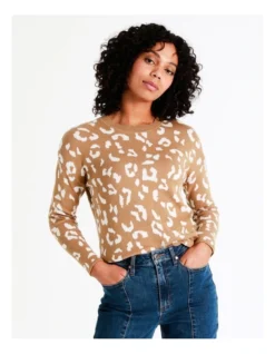 Organic Leopard Jumper In Assorted
