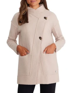 Panelled Jacket In Beige -Myer Clothing Shop 964596880 3 720x928