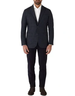 Cambridge Burnley Modern Fit Sports Jacket In Denim -Myer Clothing Shop 964792630 5 720x928