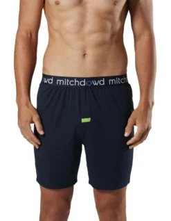 Bamboo Knit Sleep Short In Navy