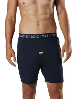 Bamboo Knit Sleep Short In Navy -Myer Clothing Shop 964802170 4 720x928