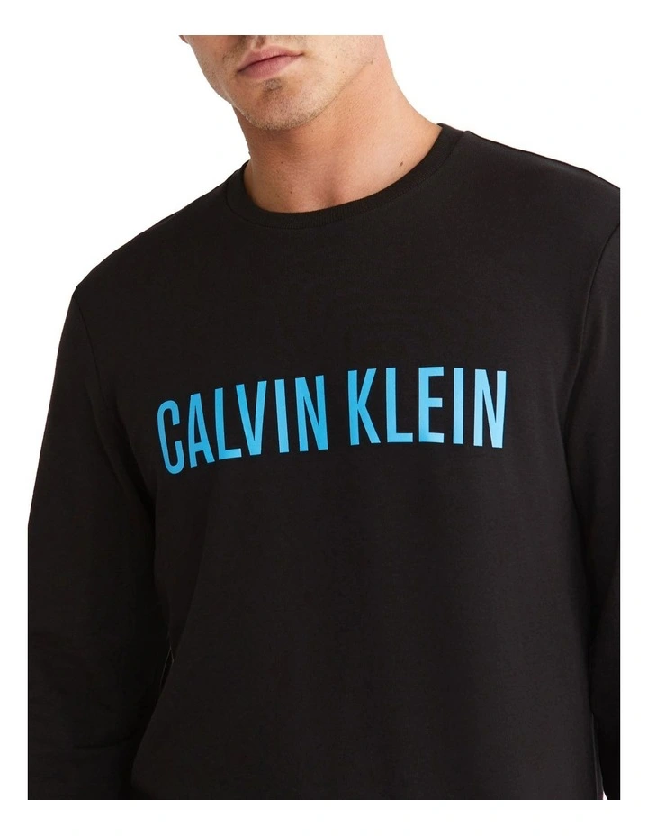 Calvin Klein Intense Power Lounge Sweatshirt In Black 3 Calvin Klein Intense Power Lounge Sweatshirt In Black - Image 3