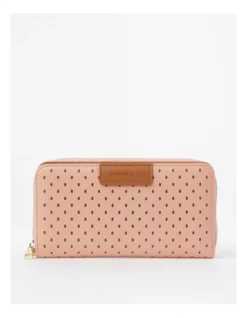 La Paz Zip Top Wallet In Blush