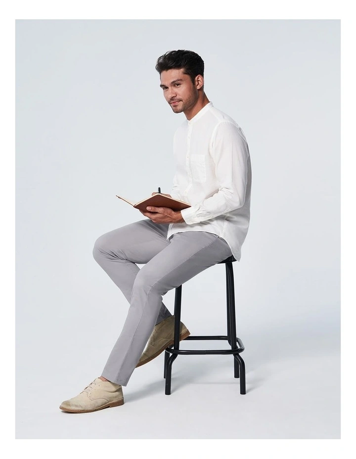 Advanced Chino Pants In Silver Grey 4 Advanced Chino Pants In Silver Grey - Image 4