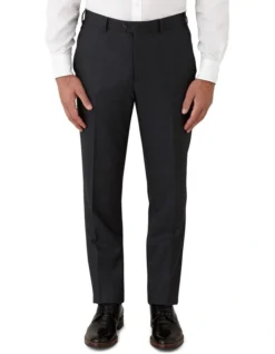 Cambridge Interceptor Modern Fit Trousers In Charcoal