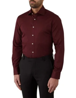 Giorgio Tailored Fit Shirt In Red 6 Giorgio Tailored Fit Shirt In Red -Myer Clothing Shop 965252080 965245510 3 720x928