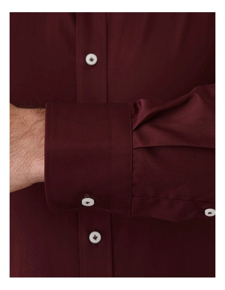Giorgio Tailored Fit Shirt In Red 4 Giorgio Tailored Fit Shirt In Red - Image 4