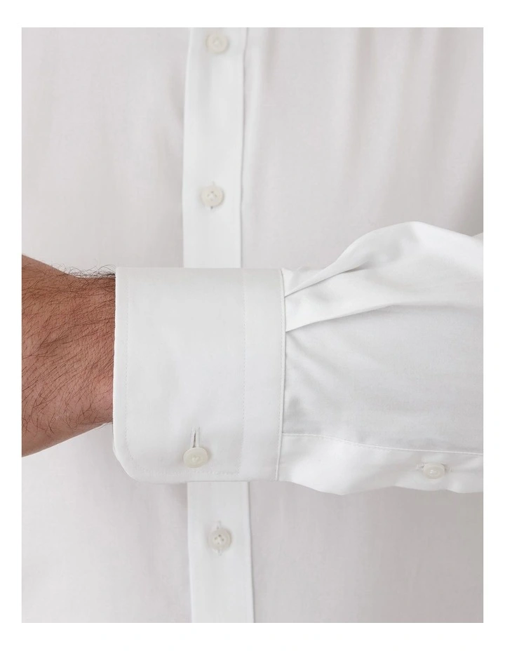 Giorgio Tailored Fit Shirt In White 4 Giorgio Tailored Fit Shirt In White - Image 4