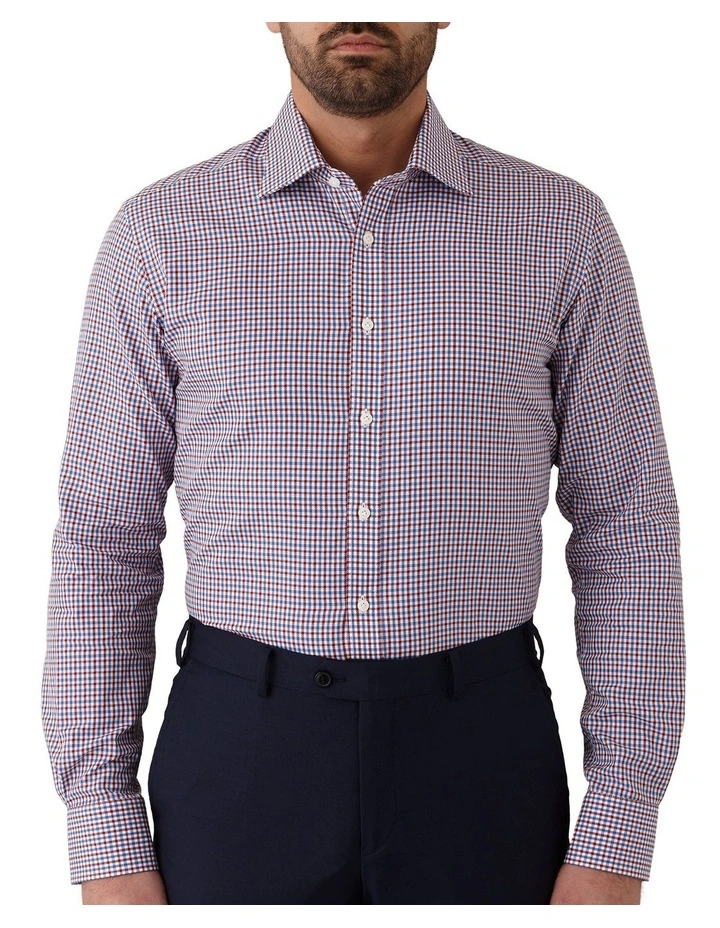 Giorgio Tailored Fit Shirt In Red 1 Giorgio Tailored Fit Shirt In Red