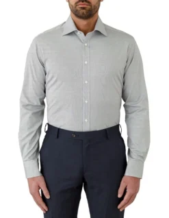 Giorgio Tailored Fit Shirt In Black/White