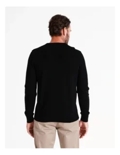 Australian Merino Crew Neck Knit In Black 10 Australian Merino Crew Neck Knit In Black -Myer Clothing Shop 965295280 6 720x928