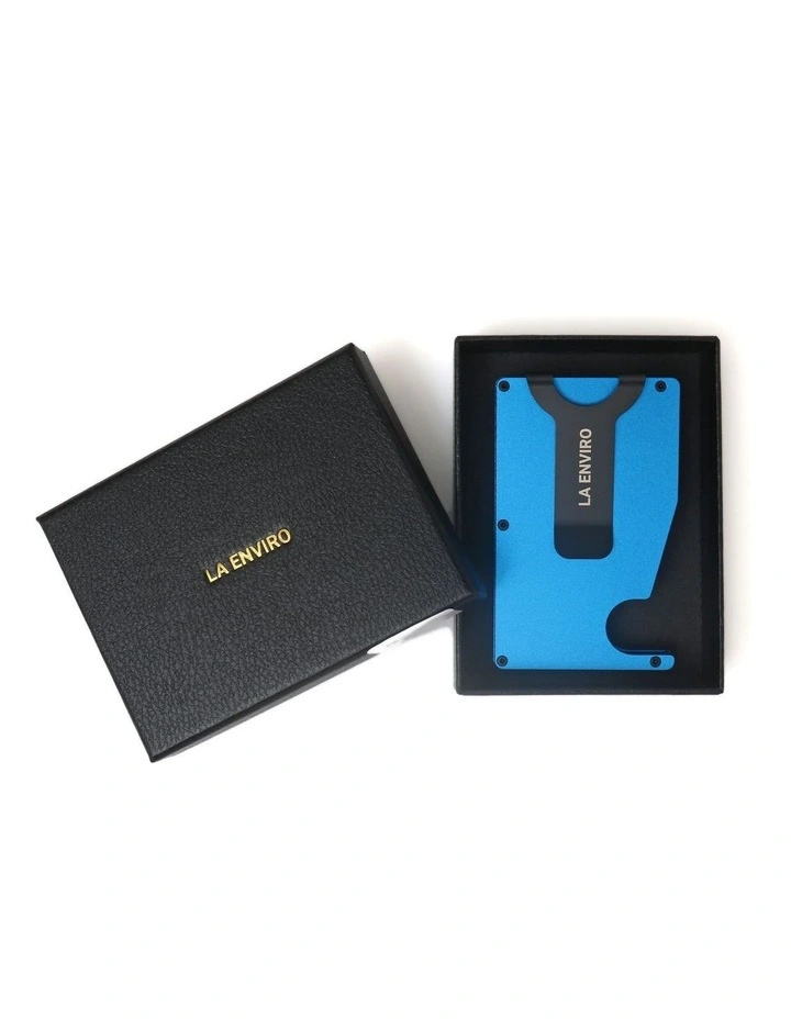 Huntly Metal Airtag Wallet In Blue 7 Huntly Metal Airtag Wallet In Blue - Image 7