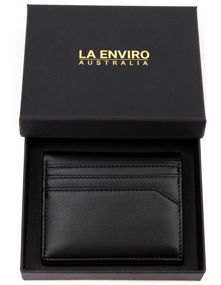 Broome Vegan Minimalist Unisex Wallet In Black 7 Broome Vegan Minimalist Unisex Wallet In Black - Image 7