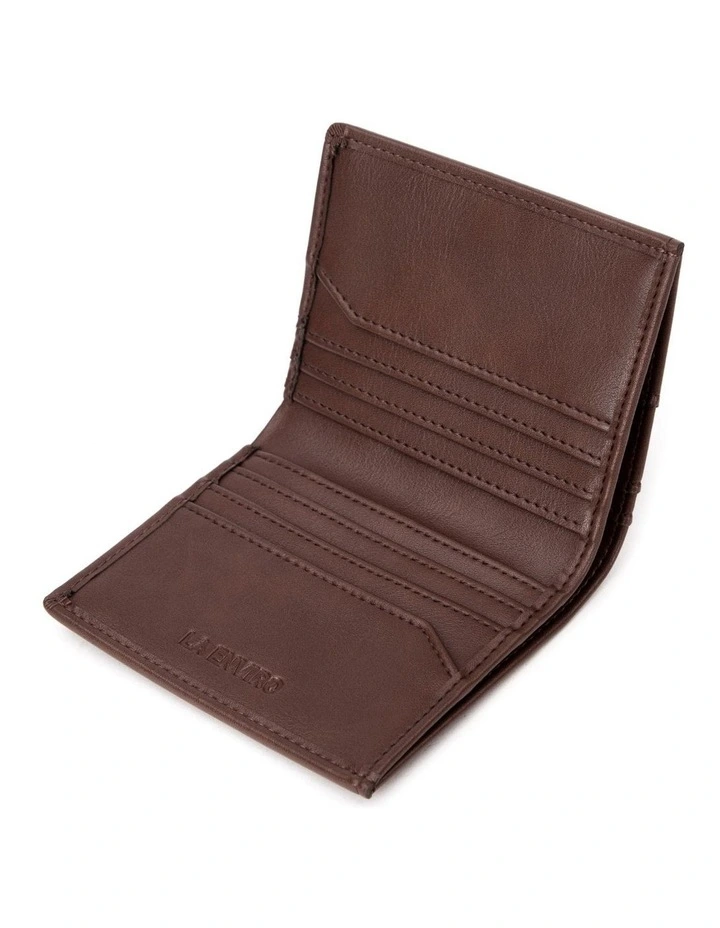 Broome Vegan Minimalist Unisex Wallet In Brown 3 Broome Vegan Minimalist Unisex Wallet In Brown - Image 3